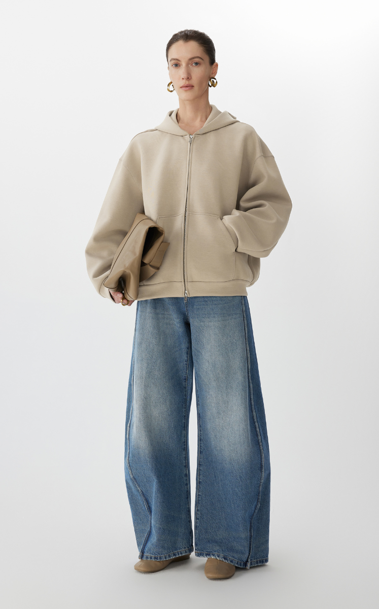 Pants / JNBY Raw Hem Banana Jeans Dark Blue