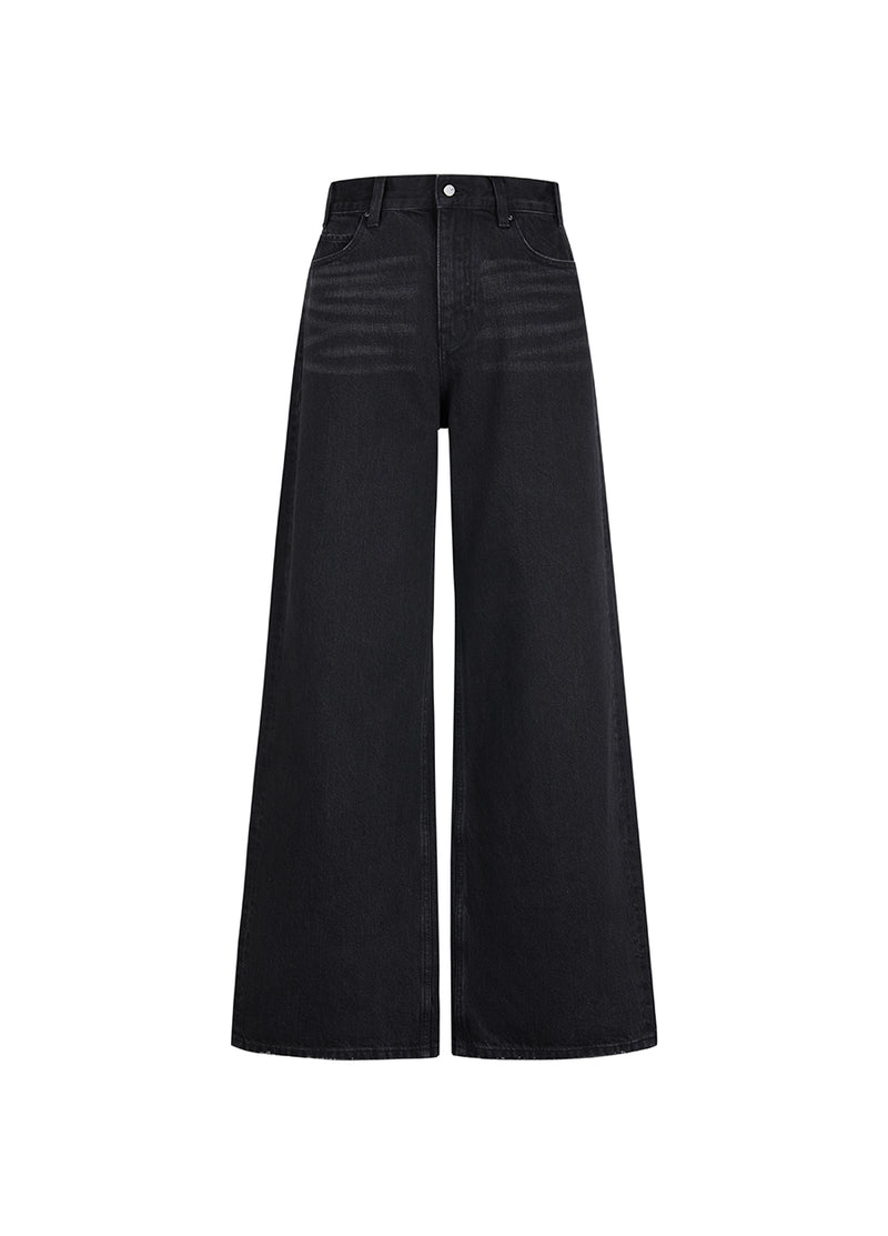 Pants / JNBY Relaxed Cotton Flared Jeans grey11