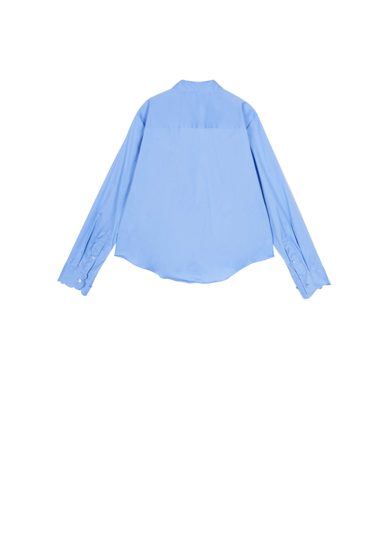 Shirt / JNBY Cotton Poplin Embroidered Relaxed Blouse