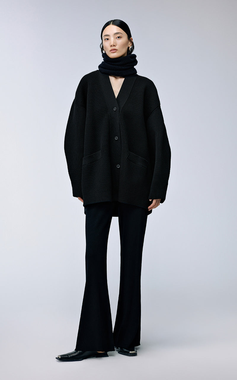 Sweater / JNBY Oversized V-neck Cardigan Black