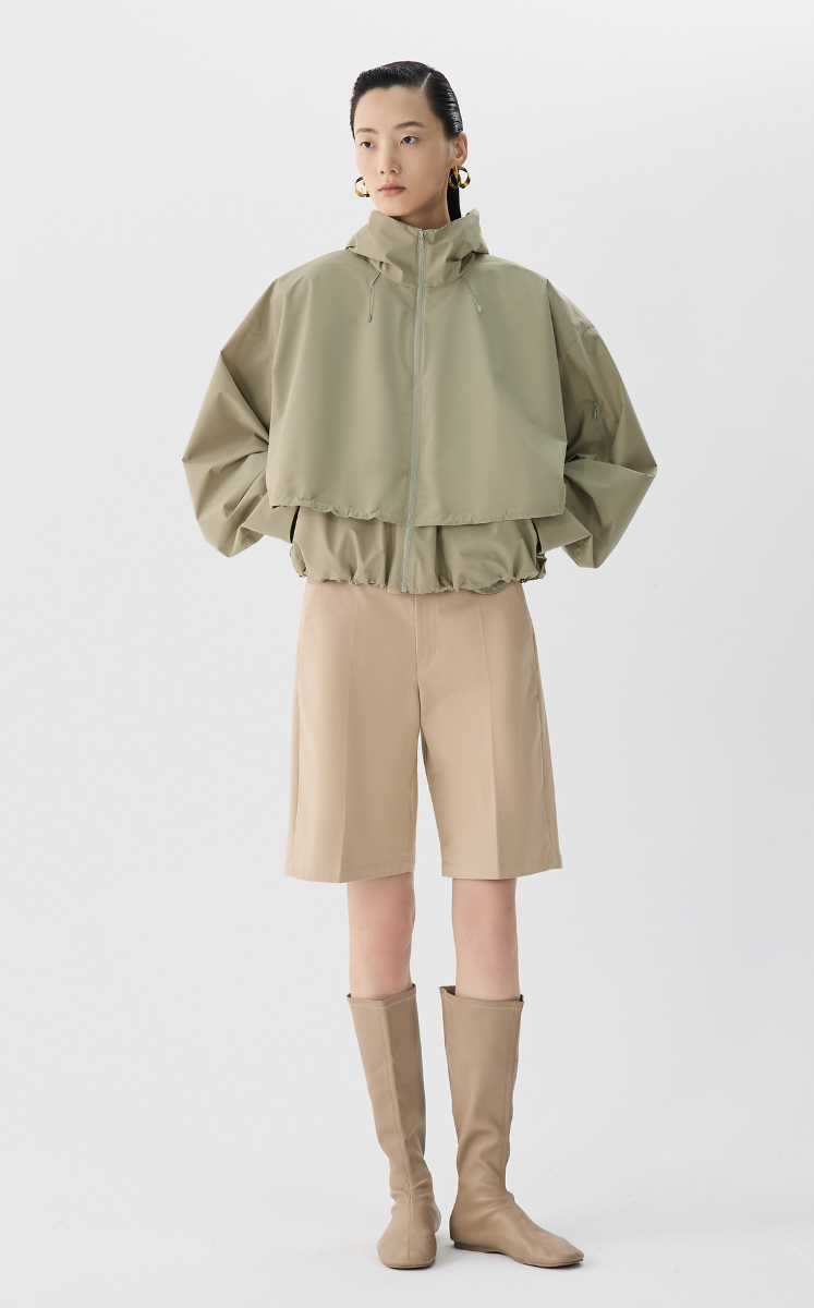 Coat / JNBY Oversized Hybrid Jacket Brown
