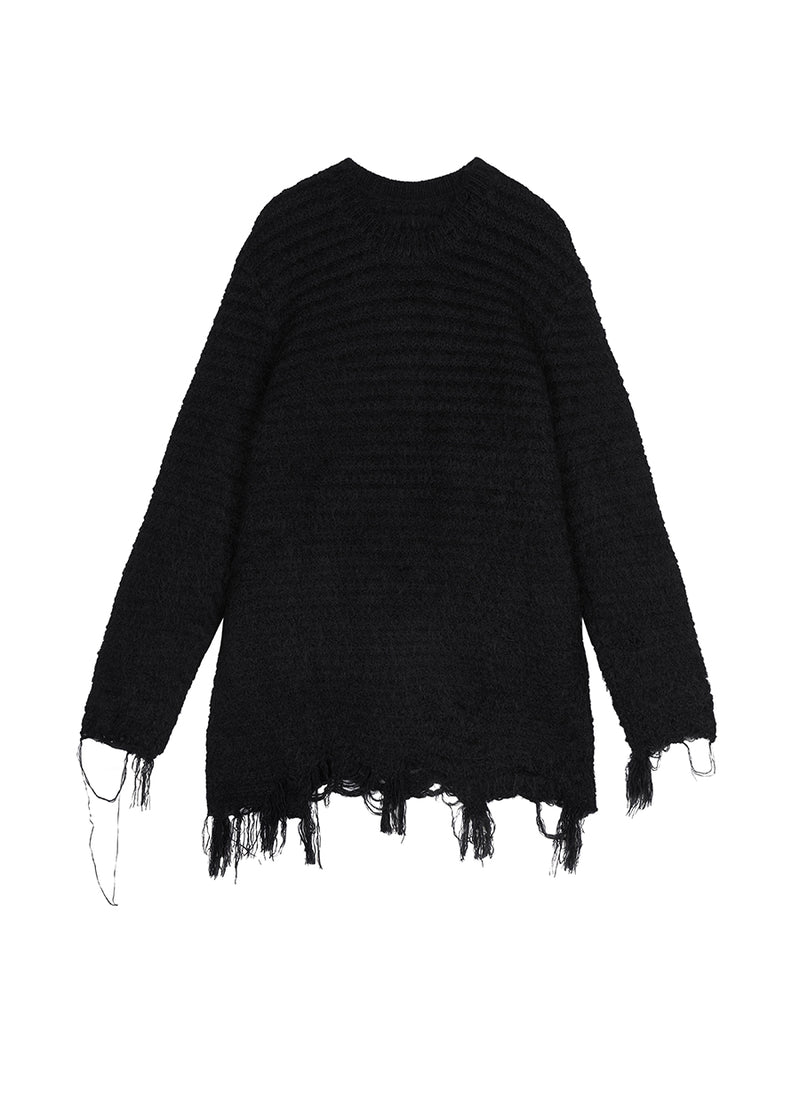 Sweater / JNBY Oversize Crew-neck Pullover Sweater Black