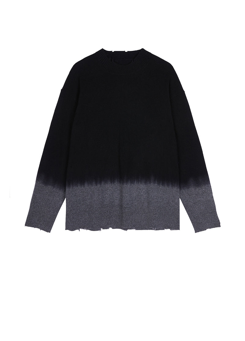 Sweater / JNBY Oversize Color Block Pullover Sweater Grey