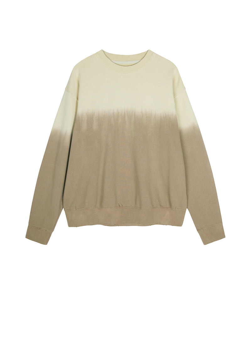 Sweatshirt / JNBY Oversized Crewneck Color-contrast Sweatshirt Khaki