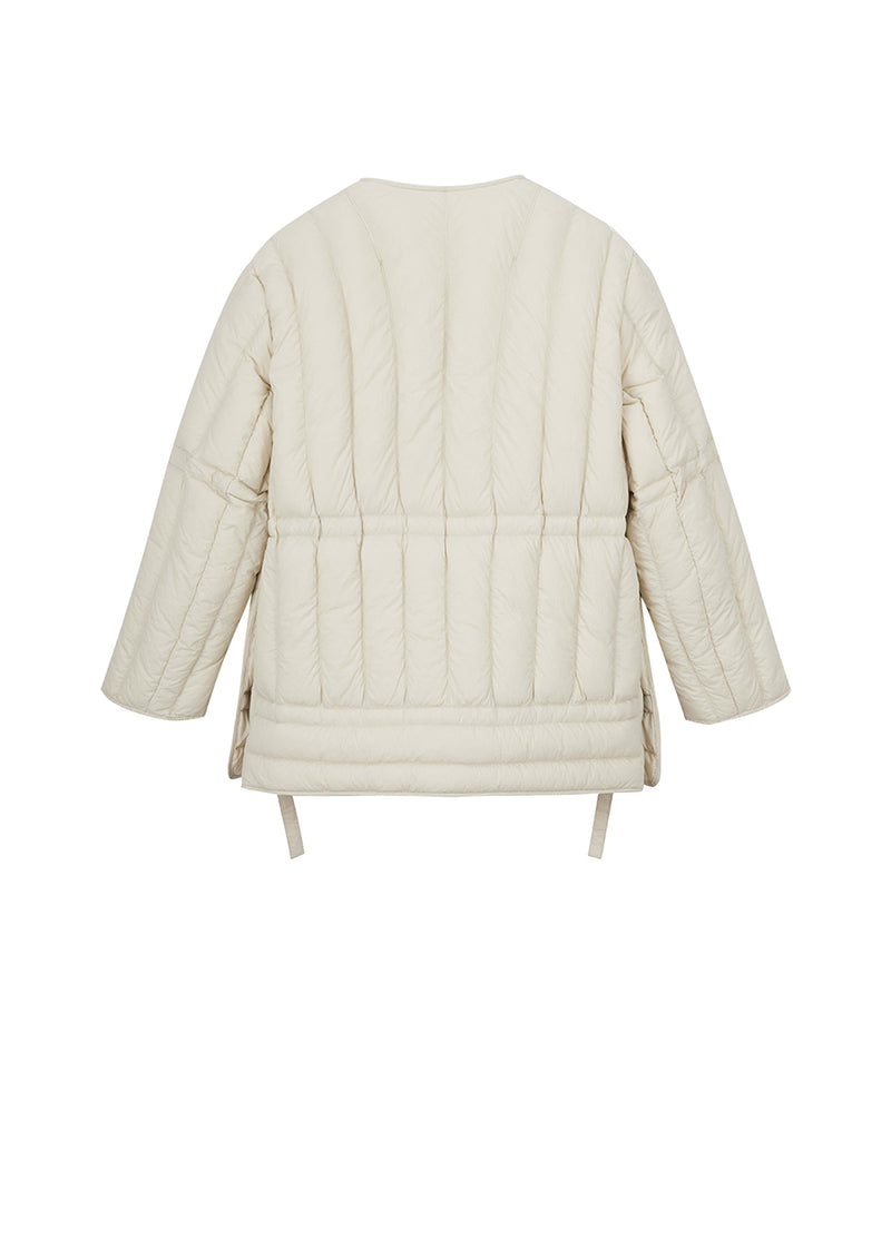 Coat / JNBY A-line V-neck Mid-length Down Coat