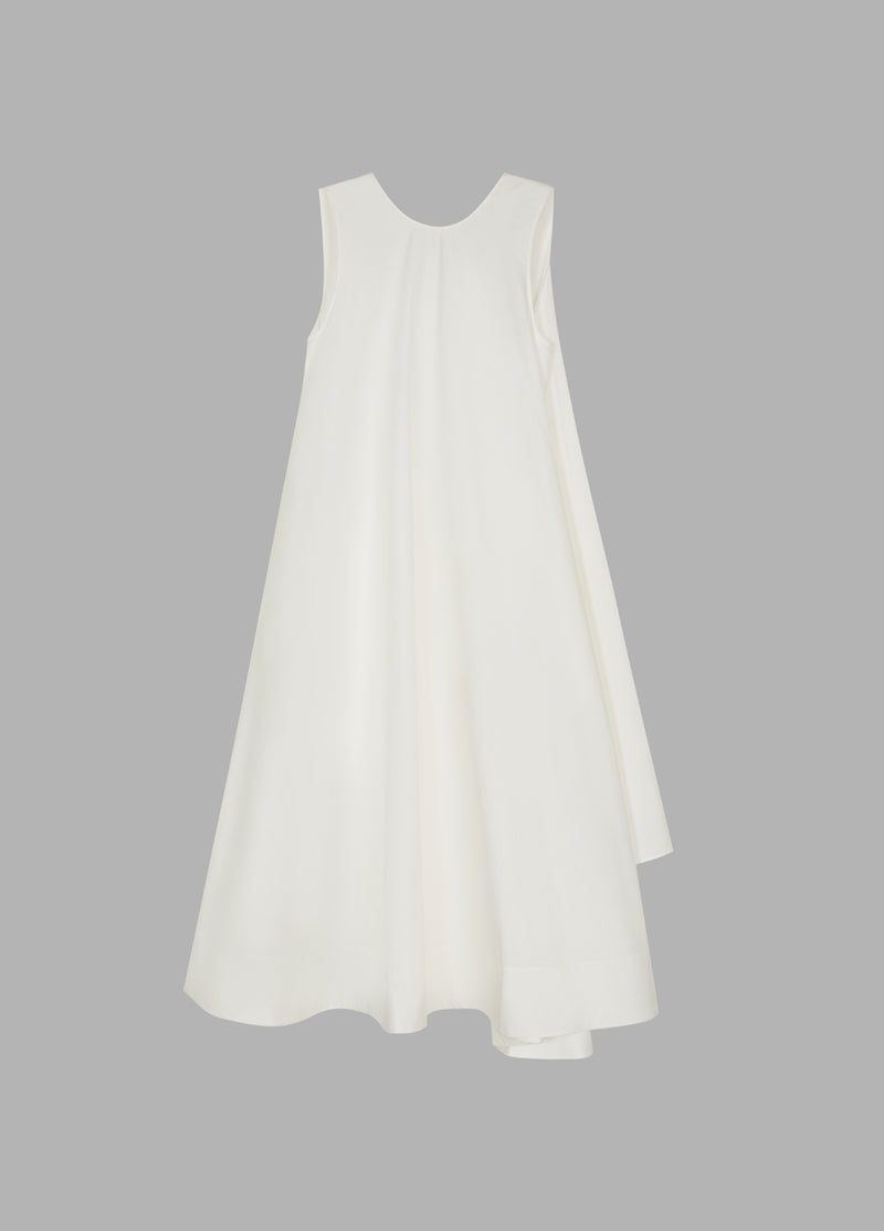 Dress / JNBY Round Neck Sleeveless A-shaped Dress(100% cotton) White S