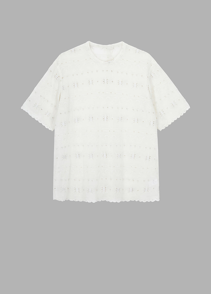 T-shirt / JNBY Silk Solid T-shirt(100% silk) White