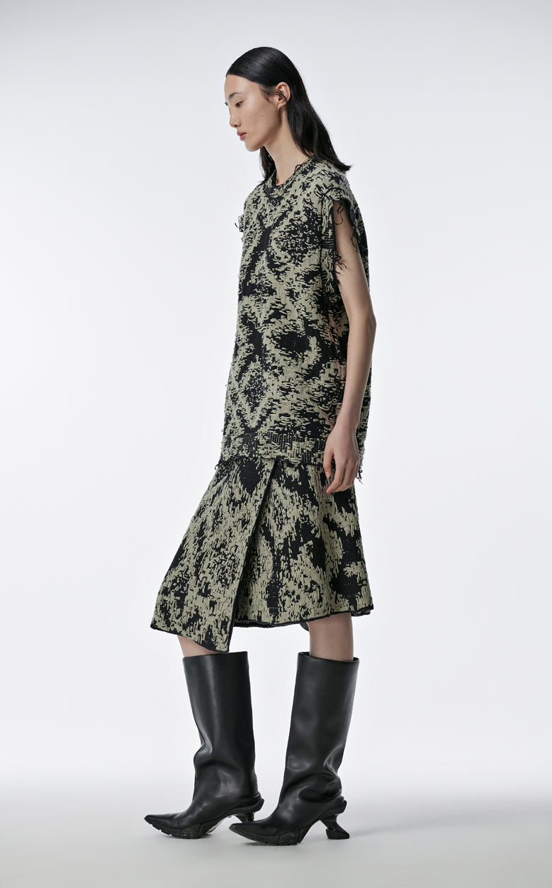 Skirt / JNBY Print Ramie Skirt
