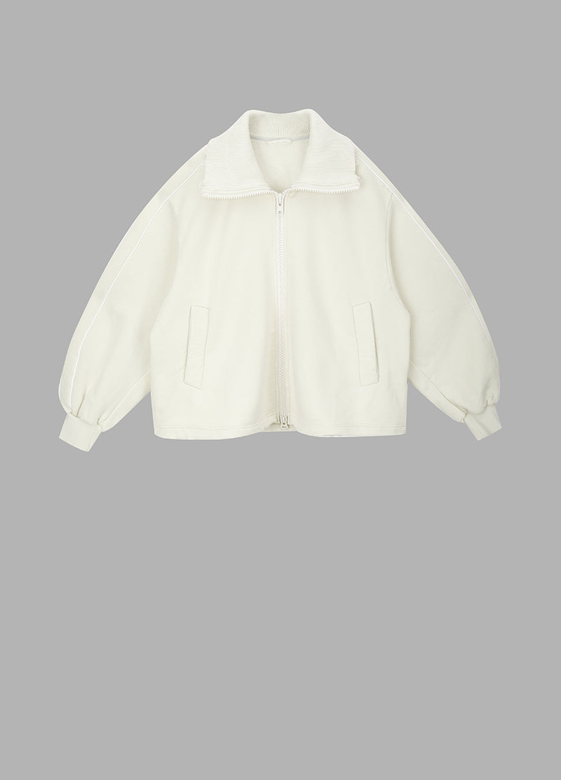 Sweatershirt / JNBY Cotton Zip Sweatershirt White