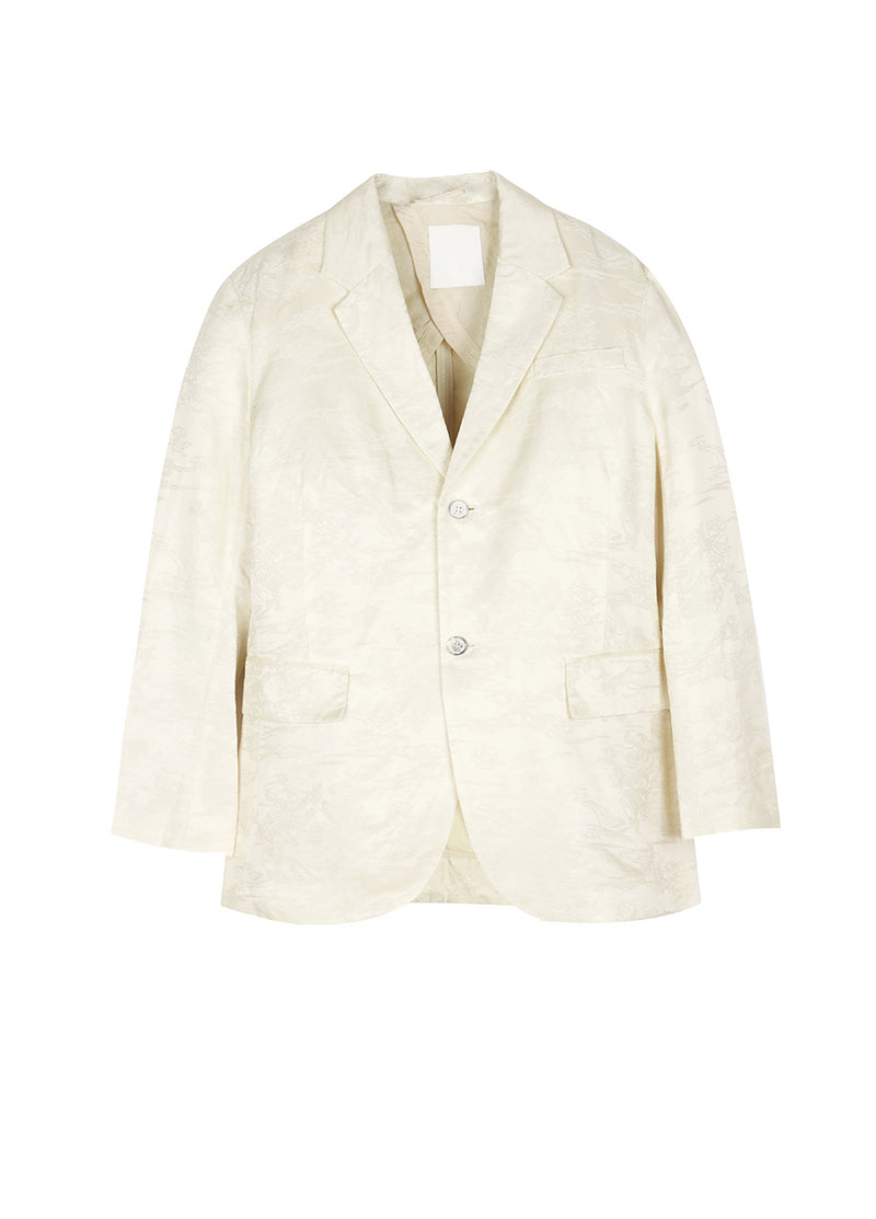 Blazer / JNBY Linen-blend Silk Blazer White