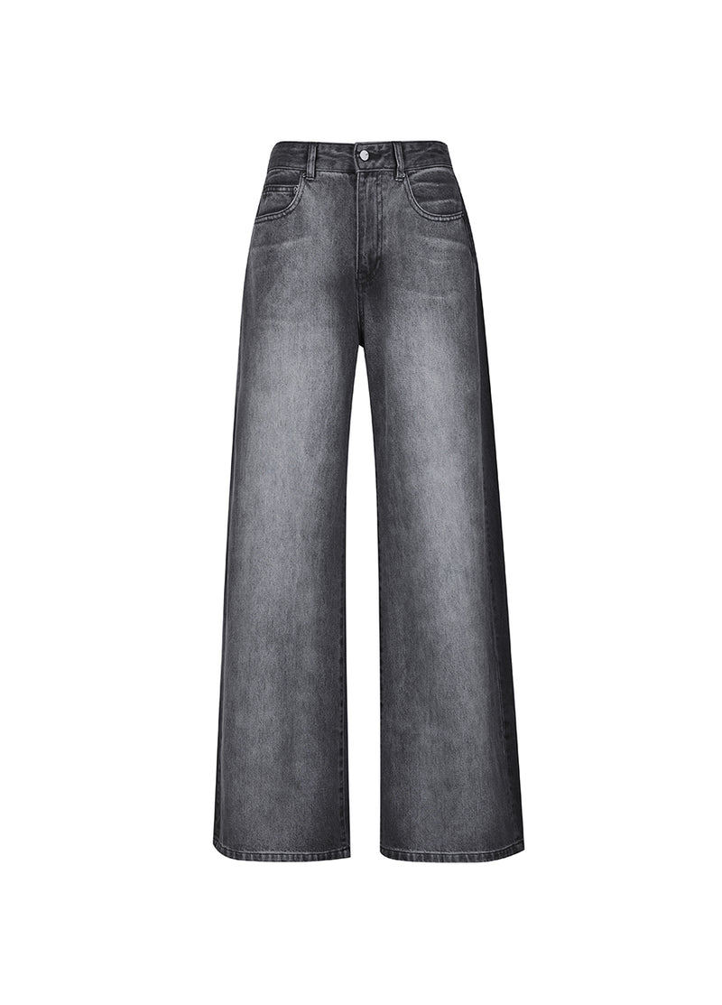 Pants / JNBY Retro Relaxed Washed Jeans Gray