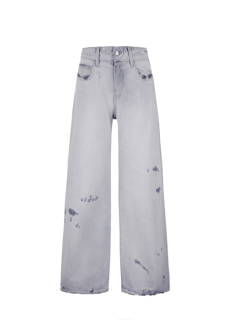 Pants / JNBY Relaxed Cotton Washed Jeans Gray