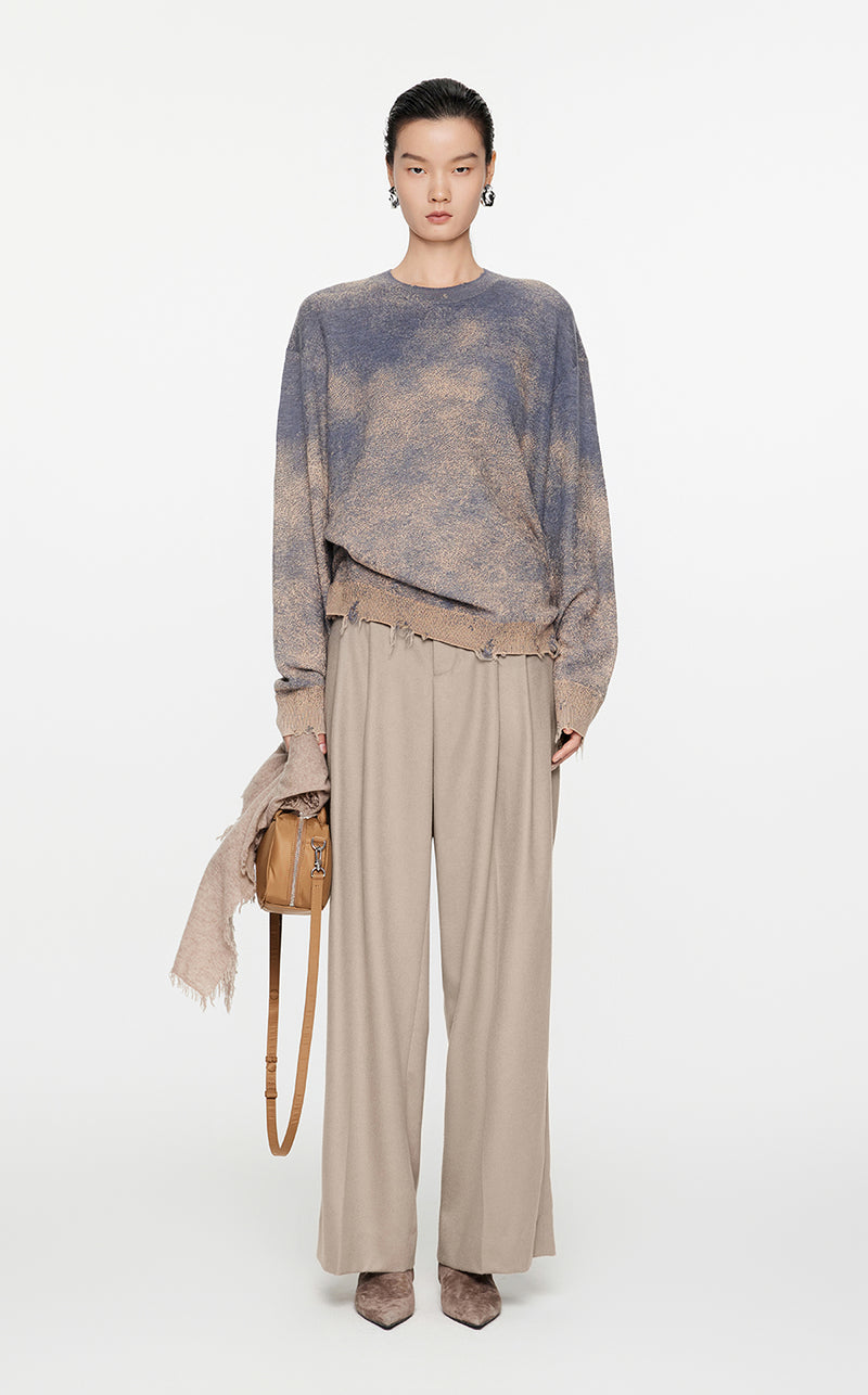 Sweater / JNBY Oversize Brushed-Effect Jumper Khaki