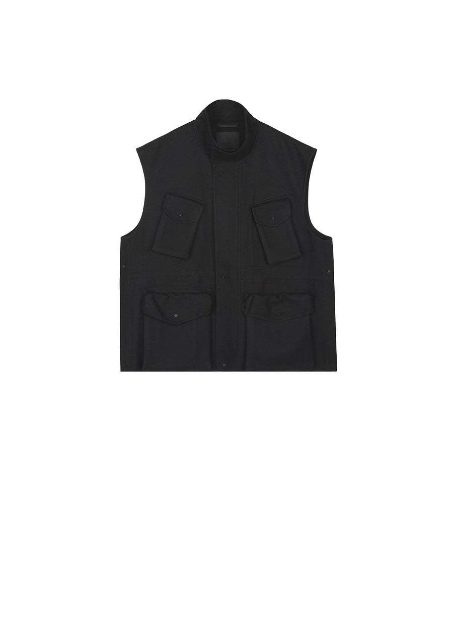 Vest / JNBY Oversize Wool-Blend Vest Black