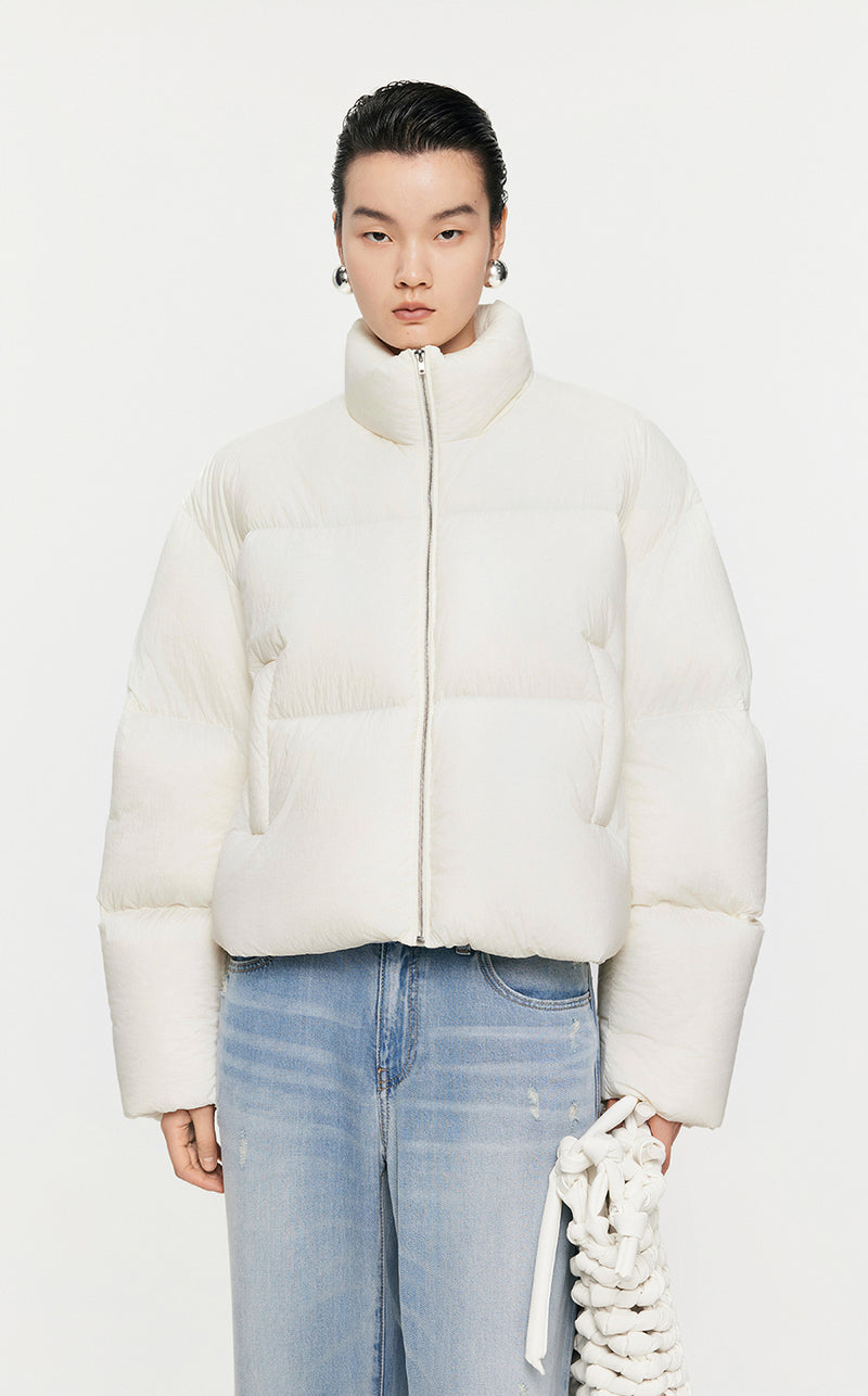 Coat / JNBY O-Shape Cropped Down Coat