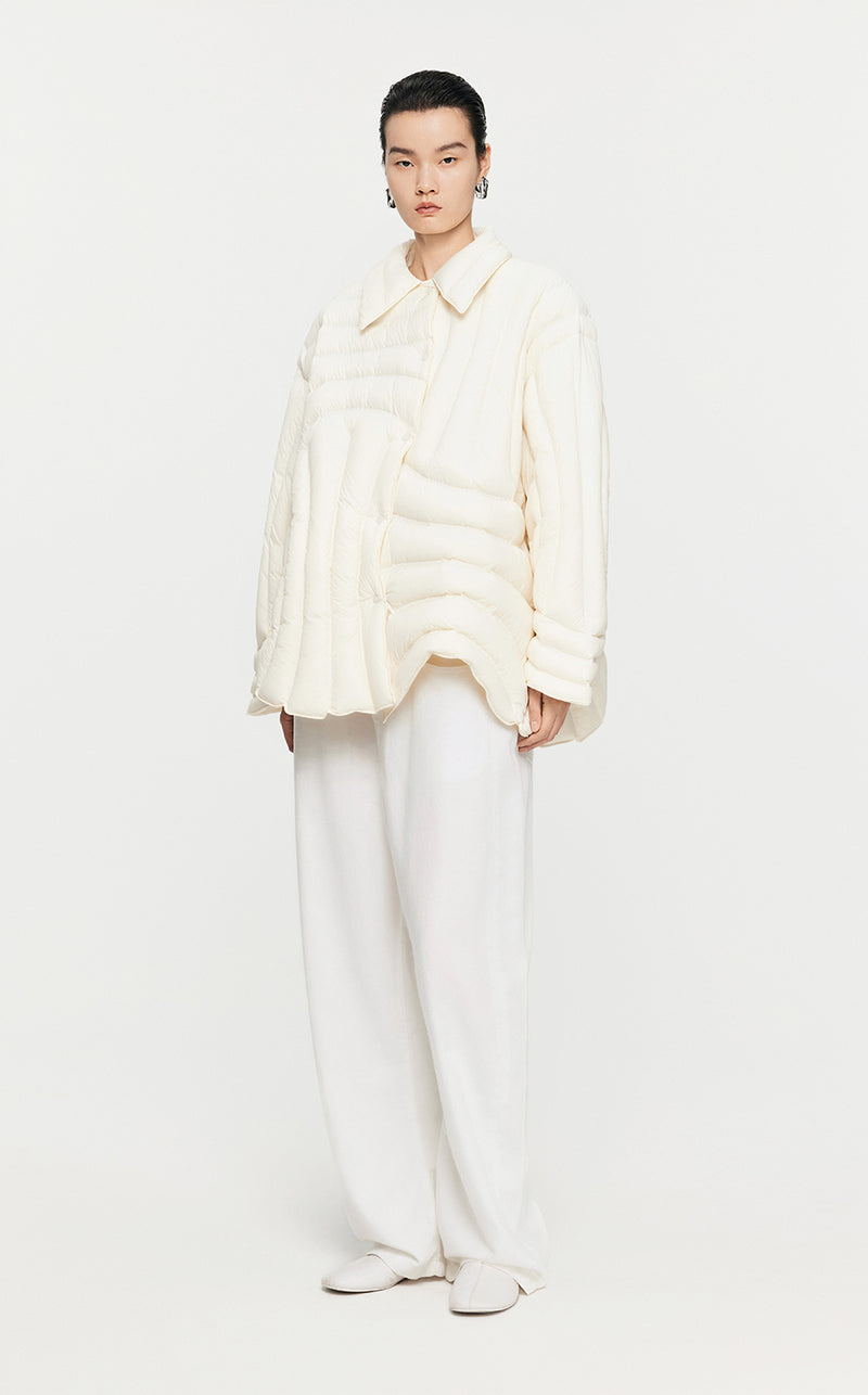 Coat / JNBY Irregular Mid-Length Down Coat