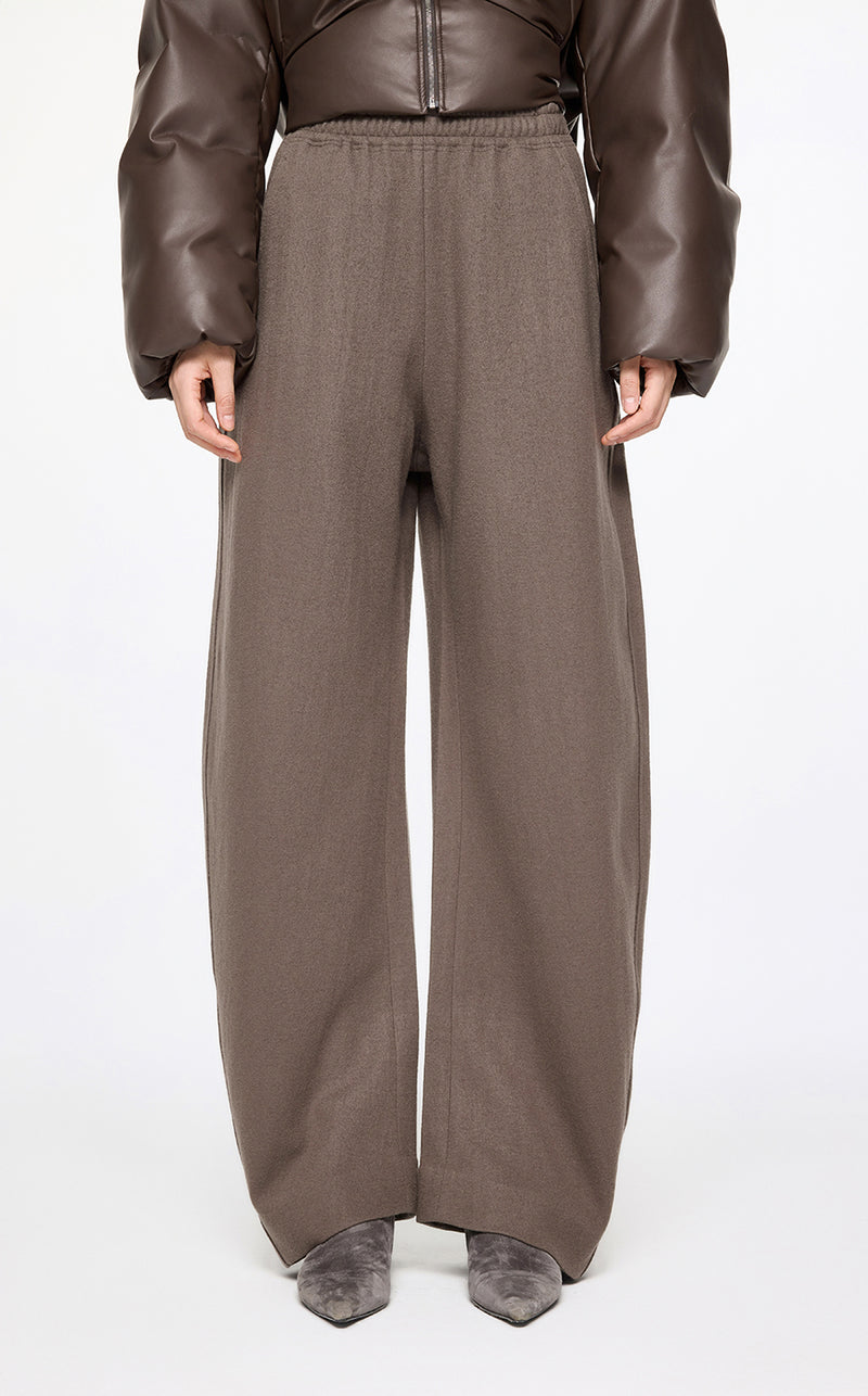 Pants / JNBY Elasticated-Waist Wool Track Pants
