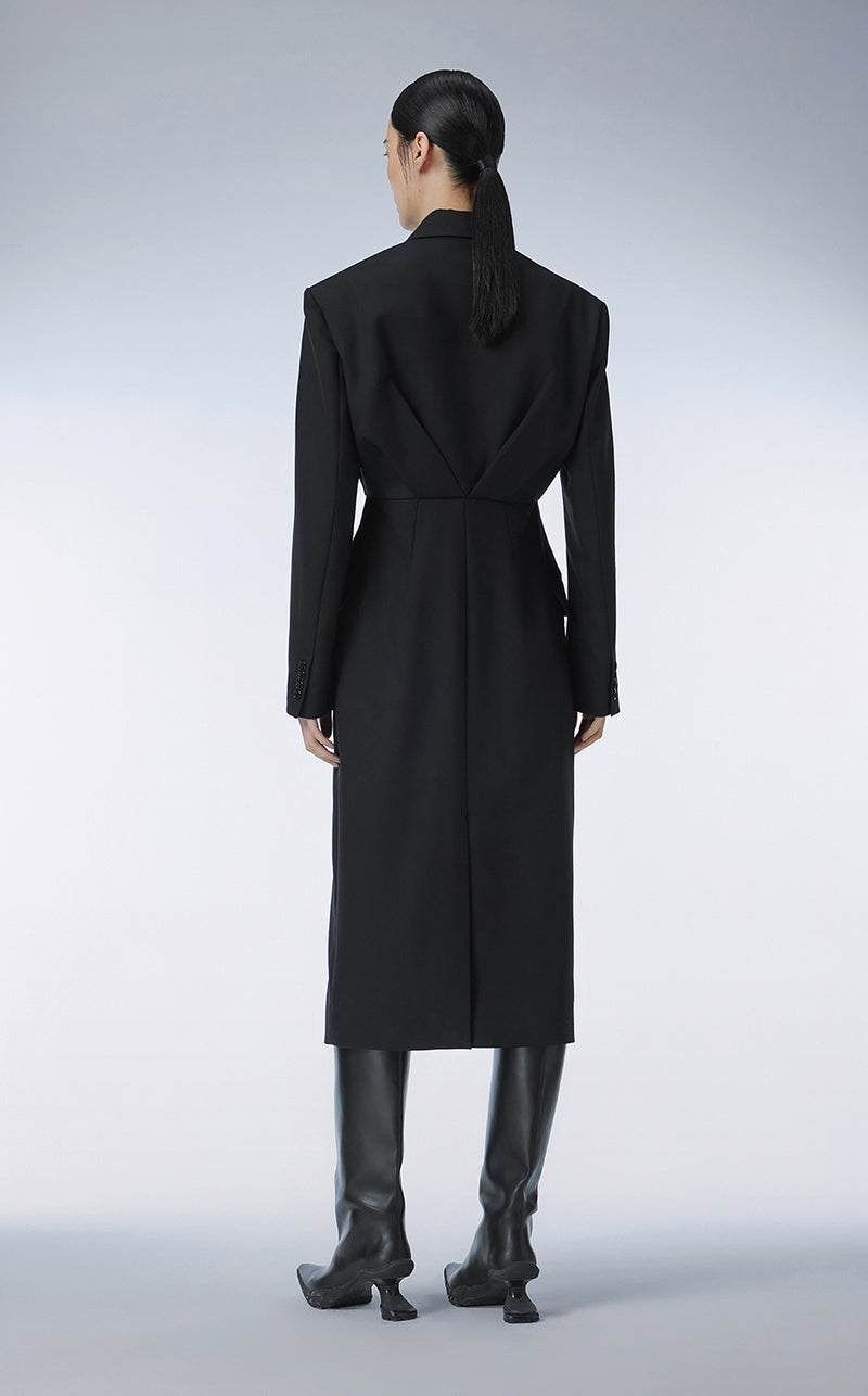 Coat / JNBY Wool Midi Trench Coat£¨Spring 24£?