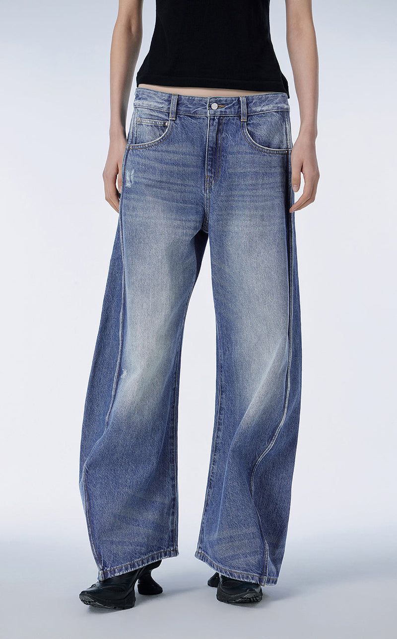 Pants / JNBY Cotton Wide Leg Track pants DarkBlue