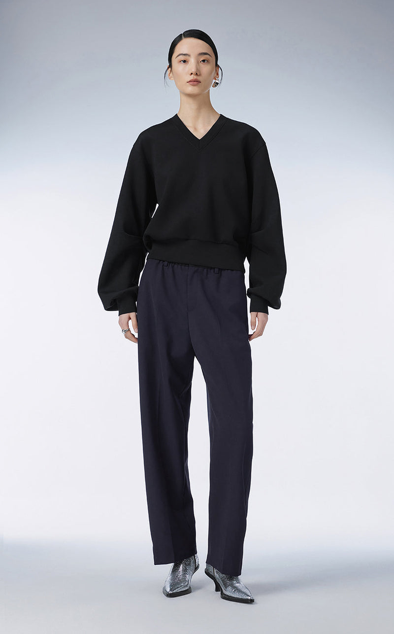 Pants / JNBY Relaxed Classic Wide-leg Pants Black S