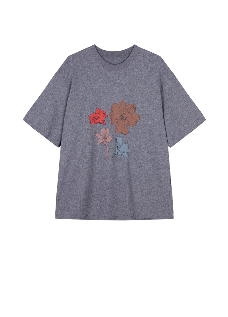 T-shirt / JNBY Miao-inspired Floral Print T-shirt