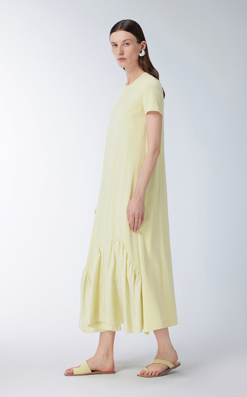 Dress / JNBY Short-sleeve Spliced Cotton Dress