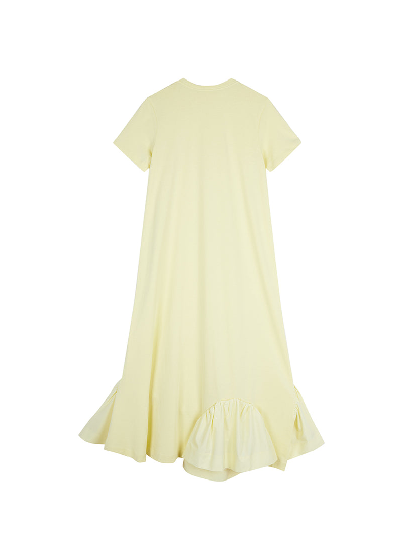 Dress / JNBY Short-sleeve Spliced Cotton Dress