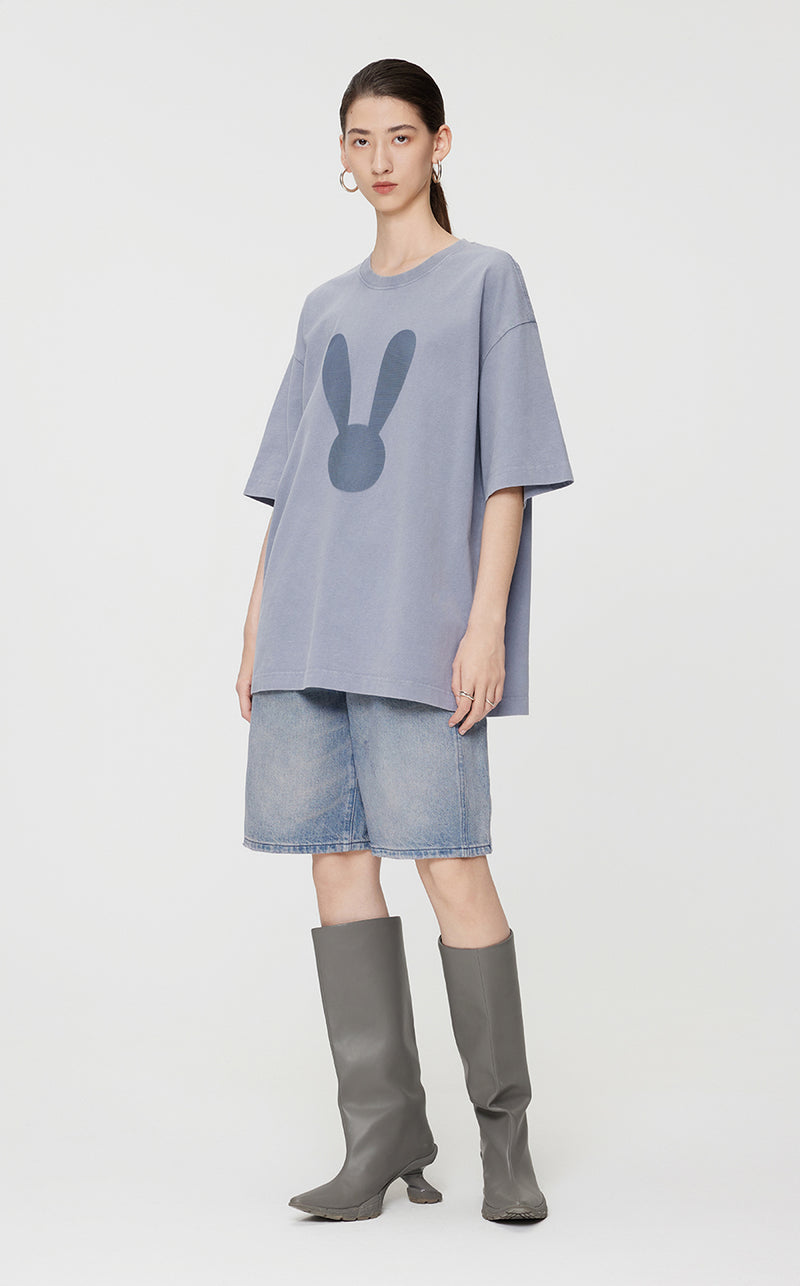 T-Shirt/JNBY Short-sleeved T-Shirt Grey