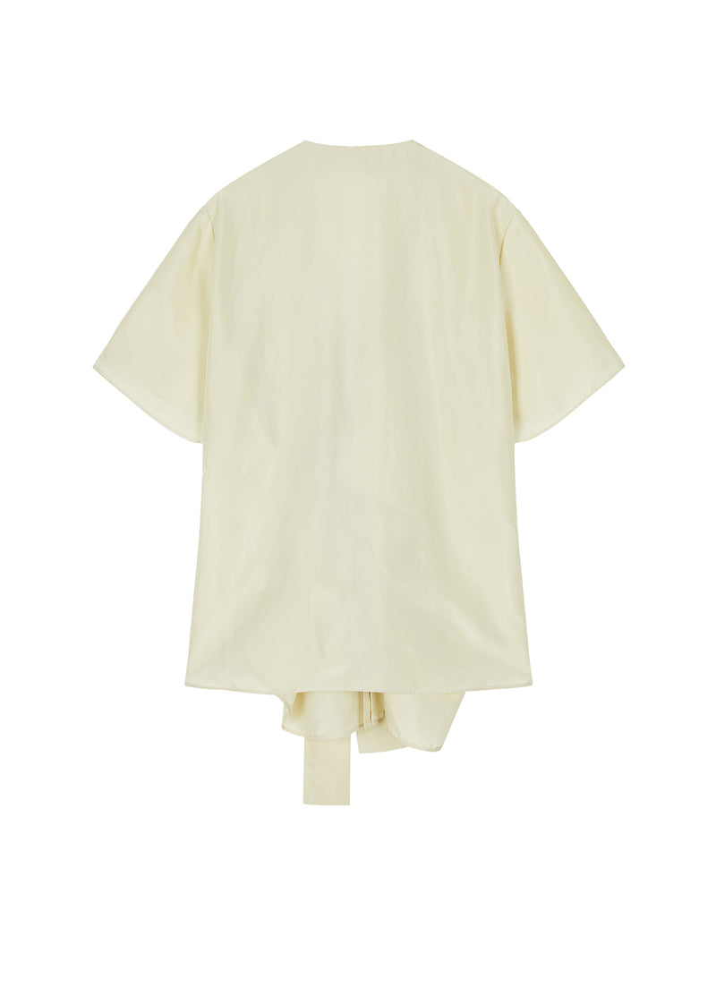 Blouse/JNBY V-neck Loose-fitting Short-sleeved Blouse