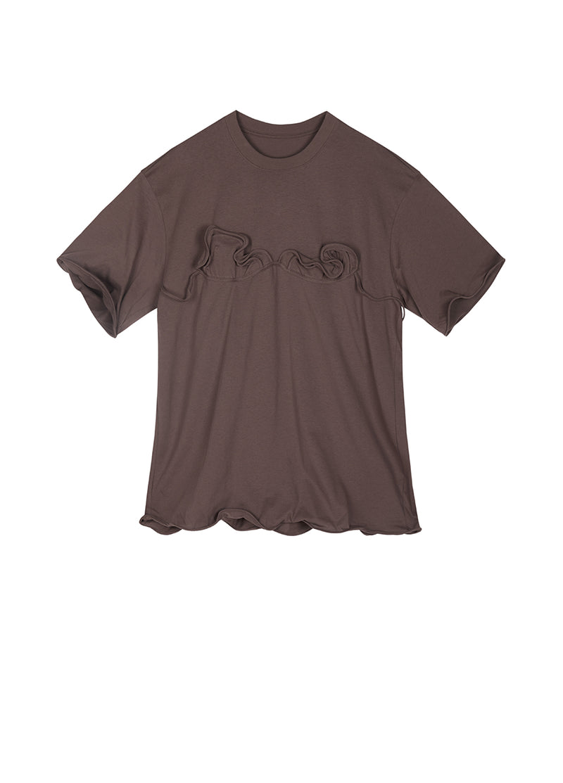 T-shirt /JNBY Drawstring Aluminum Wire Cotton T-shirt