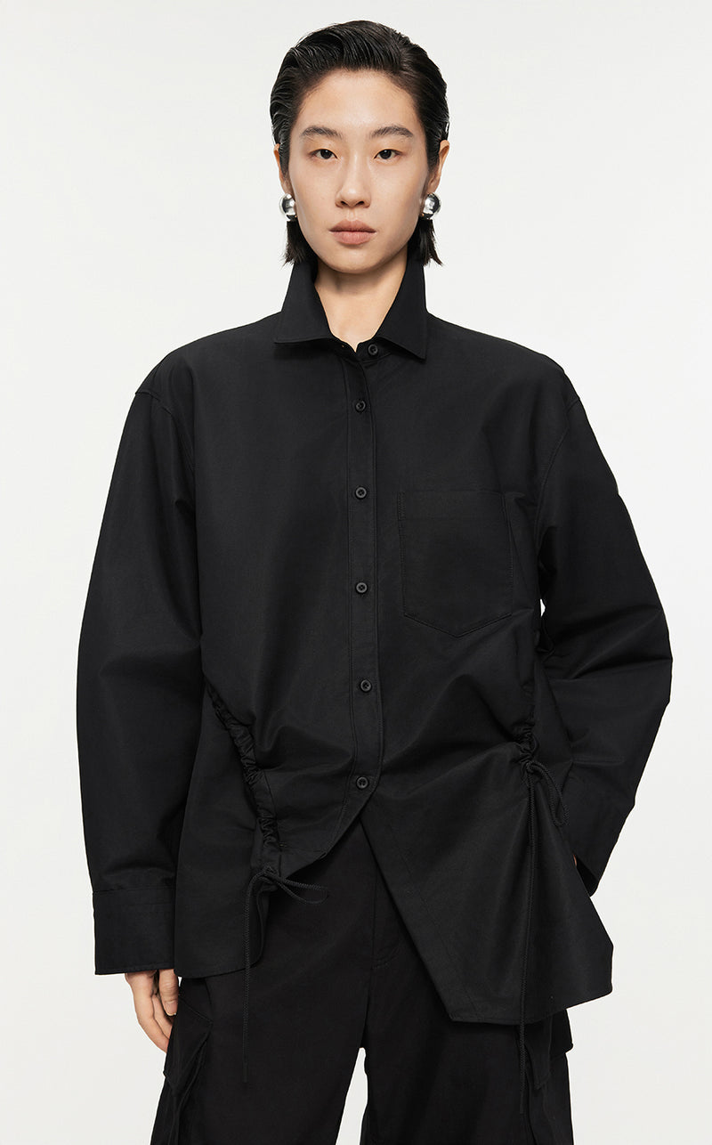 Shirt/JNBY Oversize Long-sleeved Shirt Black