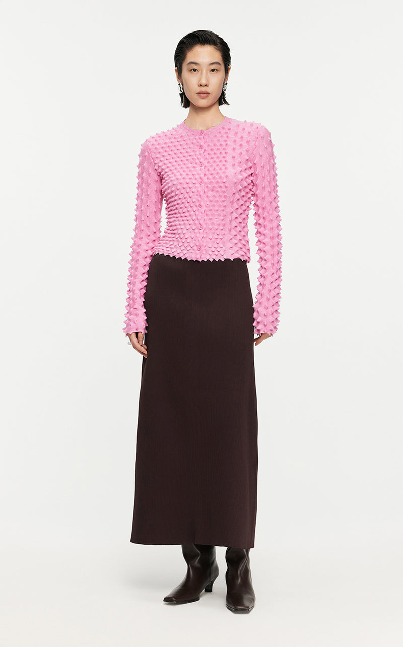 Sweater/JNBY Woolen Pullover knitted Long-sleeved Sweater Pink