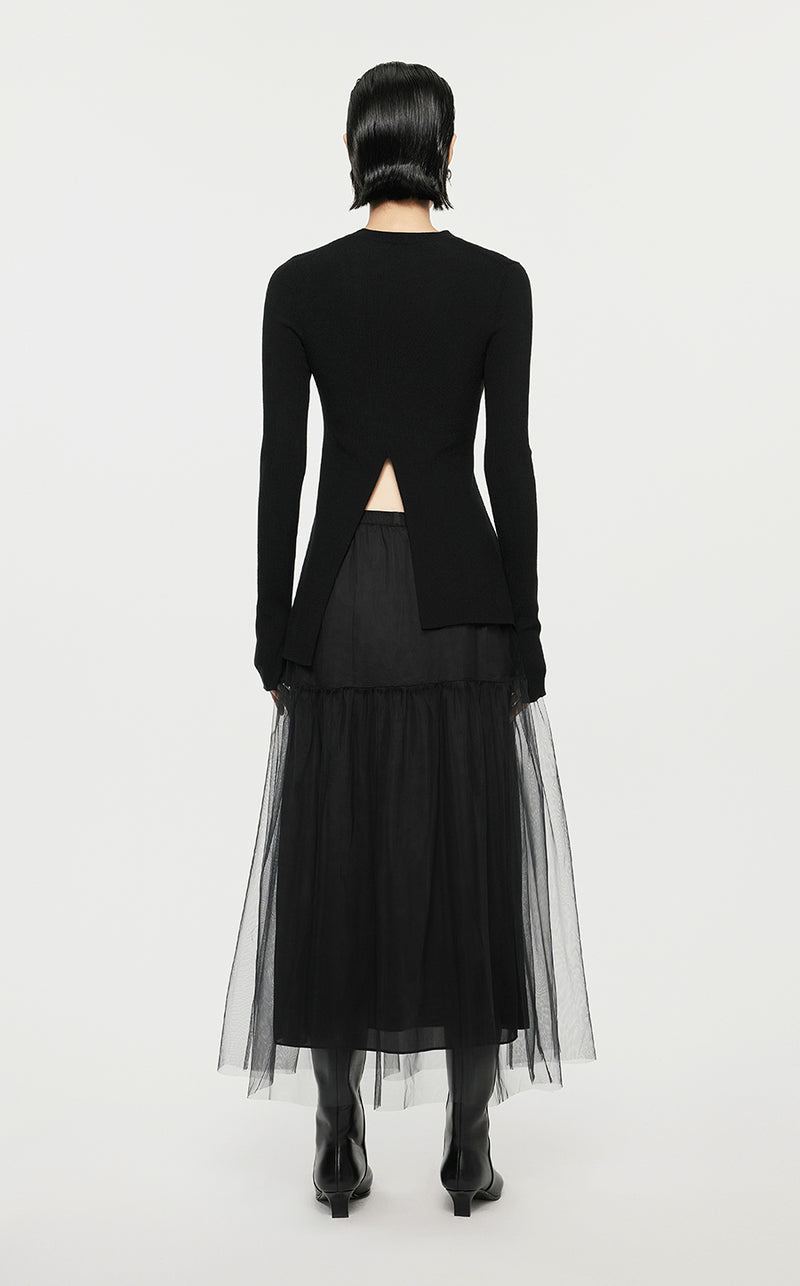 Skirt/JNBY A-line Loose Fitting Long Skirt