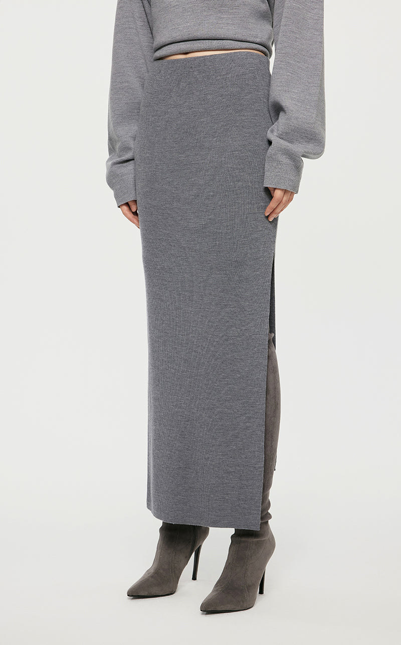 Skirt/JNBY H-line Slim Fit Ankle-length Skirt