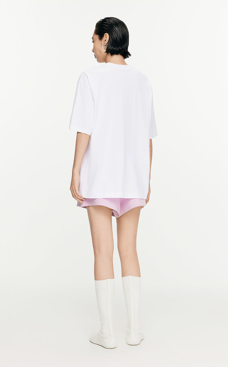 T-Shirt/JNBY Micro Elastic Loose Fitting Short-sleeved T-shirt