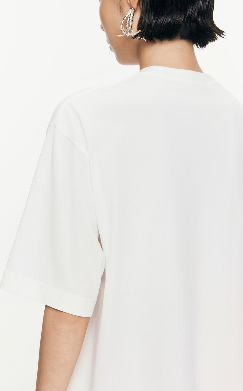 T-Shirt/JNBY Loose Fitting Micro Elastic Short-sleeved T-Shirt