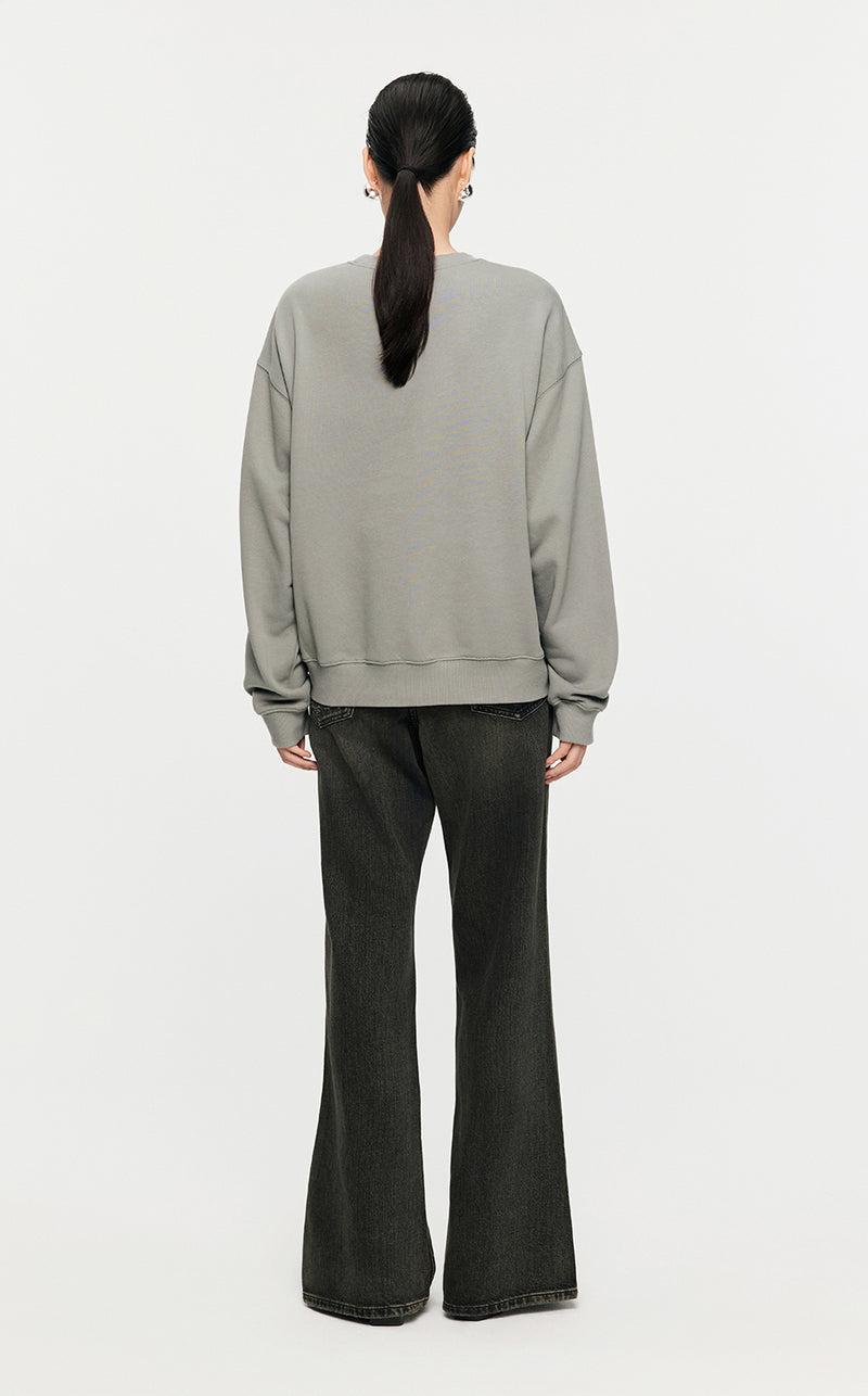 Sweatshirt / JNBY Loose Fitting Micro Elastic sweatshirt