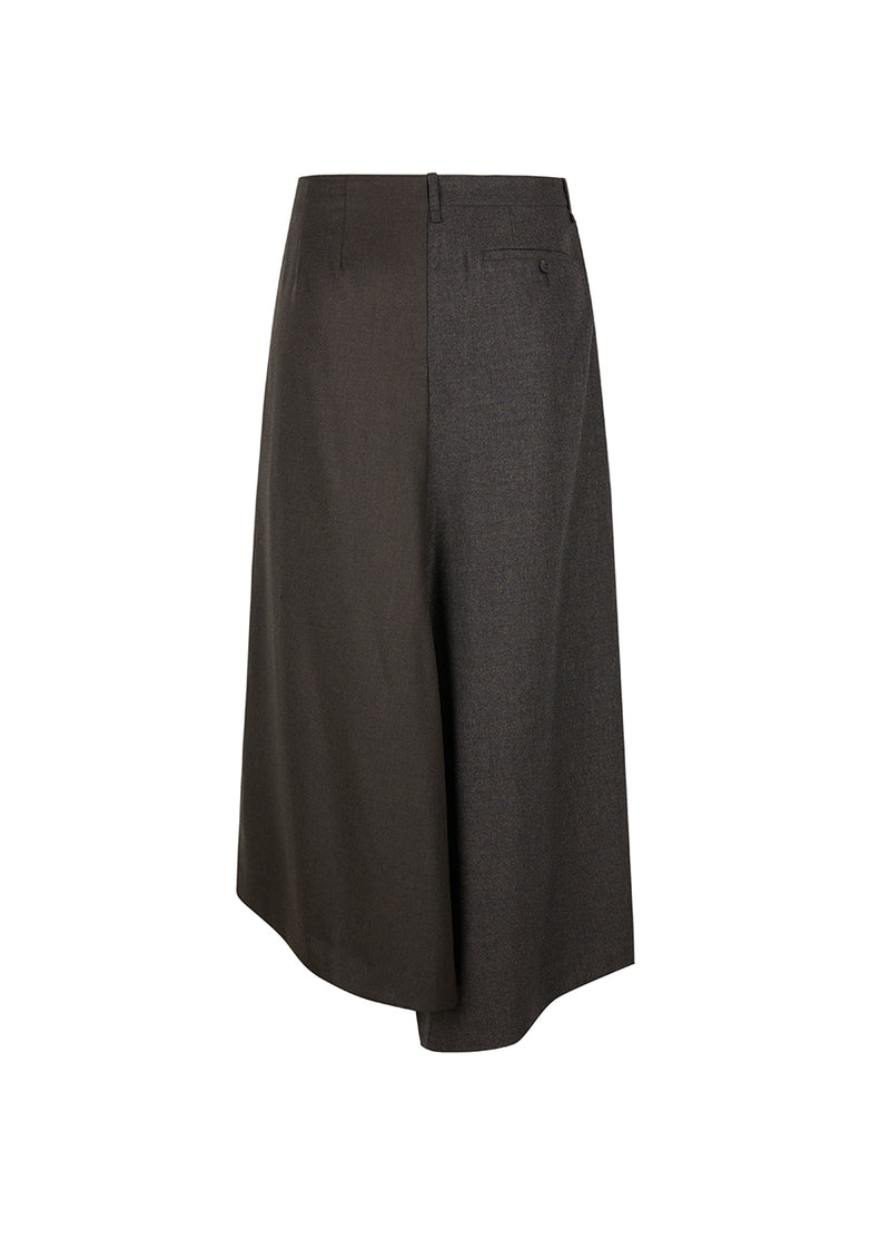 Skirt/JNBY A-line Loose Fitting Calf-length Skirt