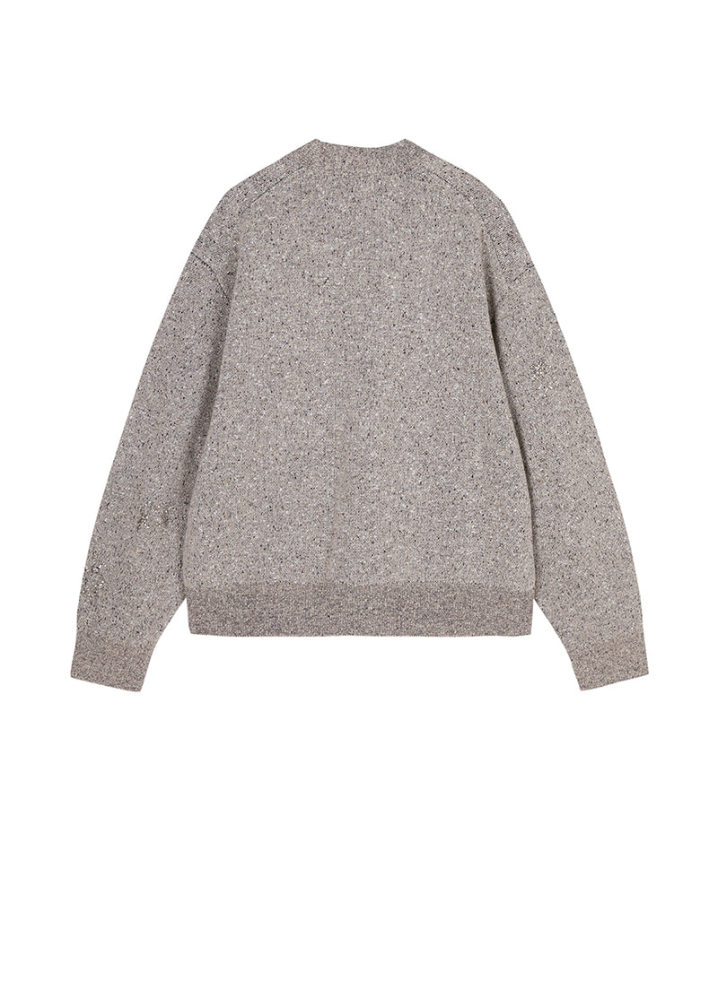 Sweater / JNBY Butterfly-embellished Mid-length Cardigan