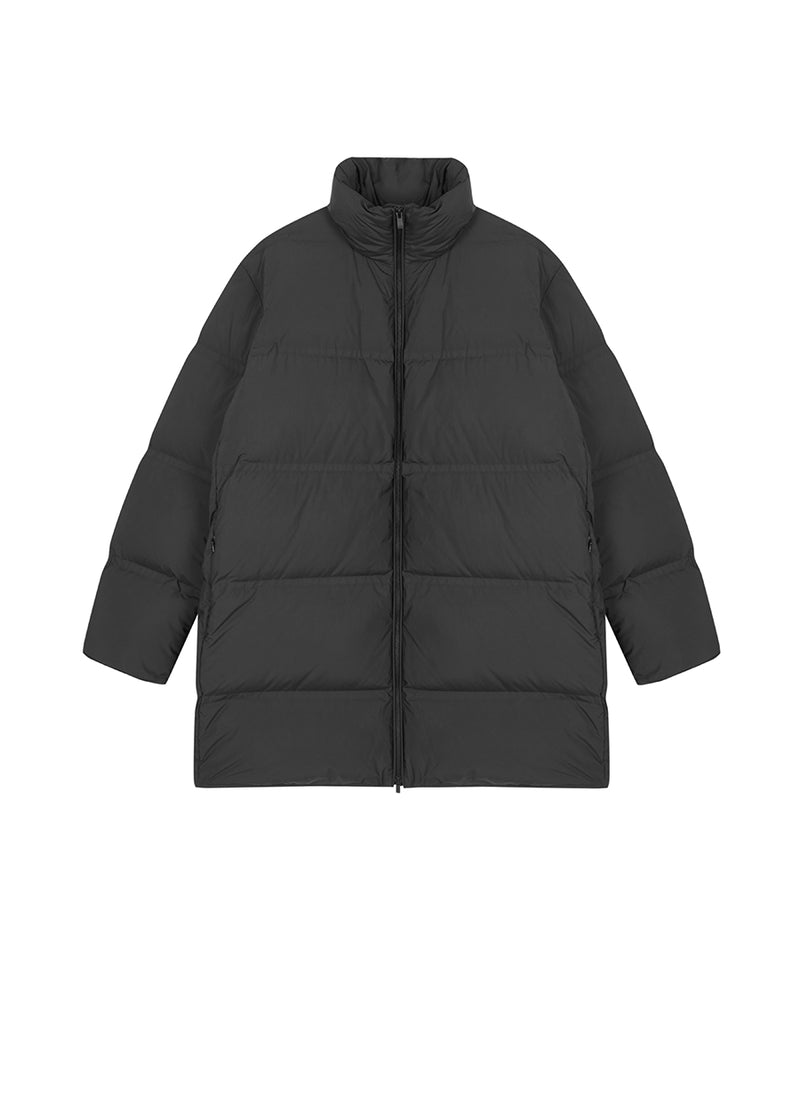 Coat / JNBY Mid-Length Seamless Duck Down Coat Black