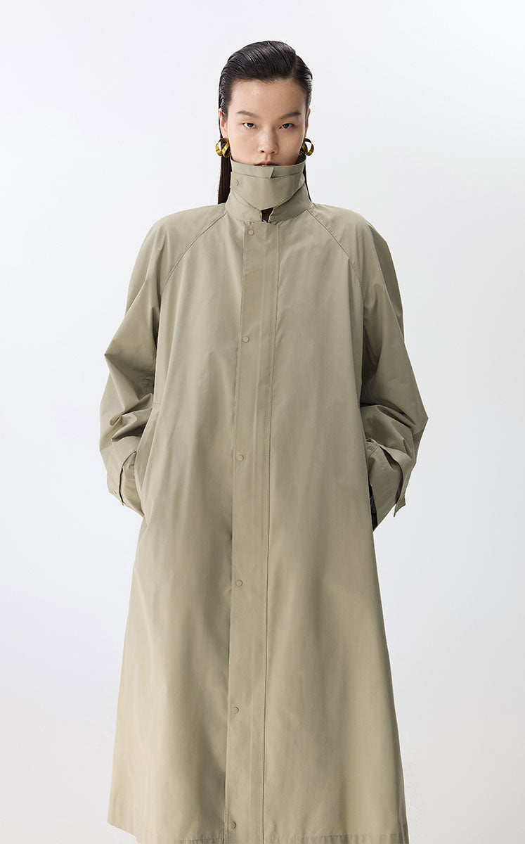 Coat / JNBY Oversized Longline Trench Coat