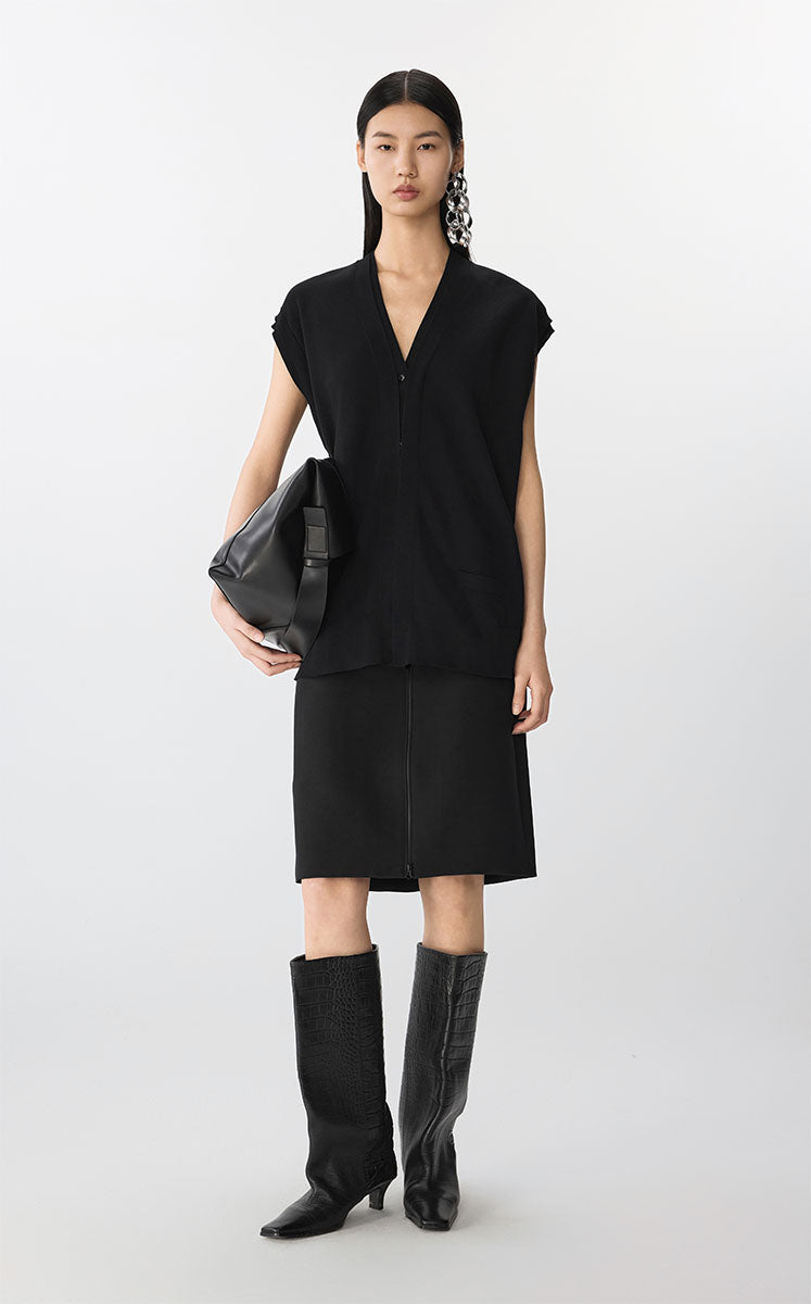 Vest / JNBY Relaxed Fit Knit Vest black