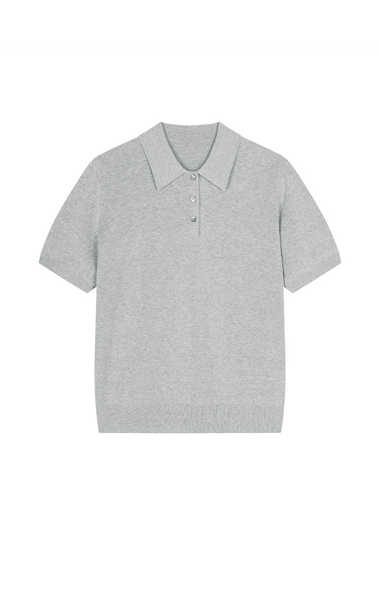 Sweater / JNBY Cotton Acetate Polo Knit