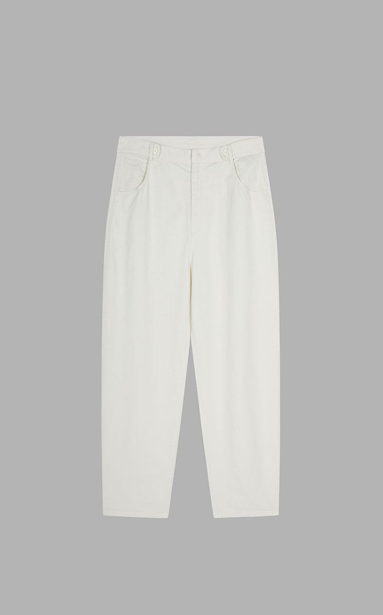 Pants / JNBY Eco-Friendly Tapered Cropped Pants White