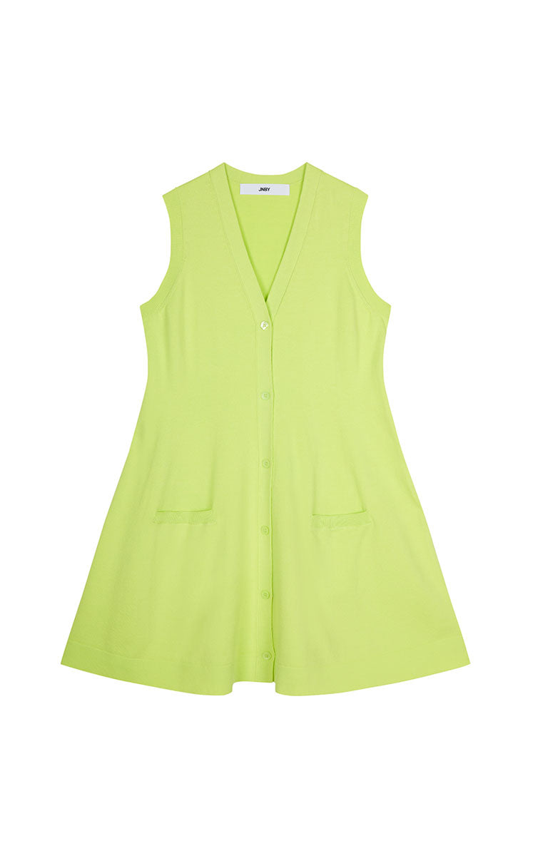 Dress / JNBY Combed Cotton Sleeveless Knit Dress