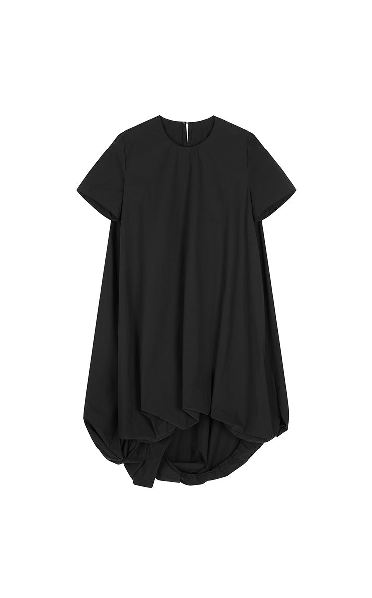 Dress / JNBY A-Line Pleated Cotton Blend Dress