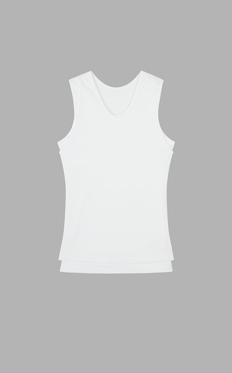 Vest / JNBY Slim Fit Cotton Ribbed Tank