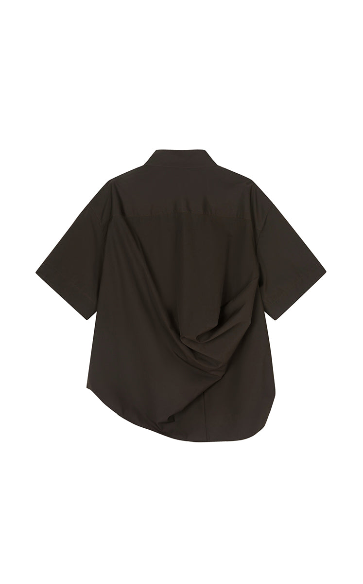 Shirt / JNBY Cotton Sateen Short Sleeve Shirt