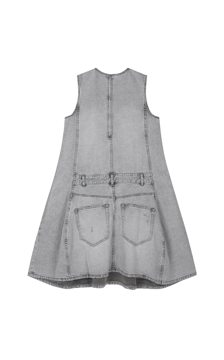 Dress / JNBY Sleeveless Cotton Shift Dress