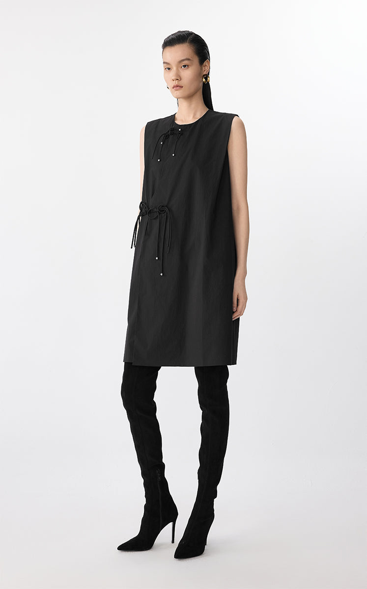 Dress / JNBY Oversized Dress with Chinese Button Closure